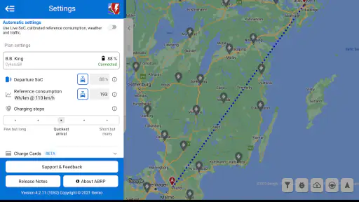 A Better Routeplanner (ABRP) 8