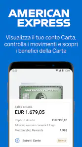 Amex Italia screenshot