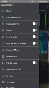 App di previsioni del tempo screenshot