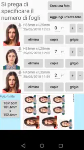 App Fototessera screenshot