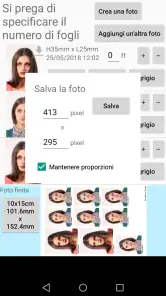 App Fototessera screenshot