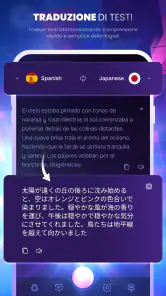 Assistente linguistico screenshot