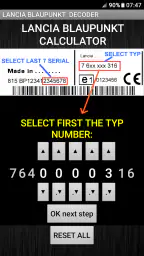 Blaupunkt Lancia Radio Code 1