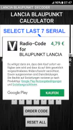 Blaupunkt Lancia Radio Code 4