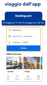 Booking.com prenotazioni hotel screenshot