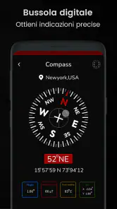 bussola digitale app screenshot