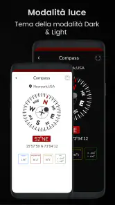 bussola digitale app screenshot