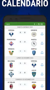 Calcio in diretta Serie A screenshot