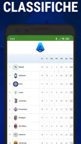 Calcio in diretta Serie A screenshot