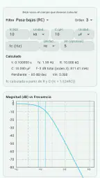 Calcolatore Filtri Elettronici 1