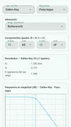 Calcolatore Filtri Elettronici 4