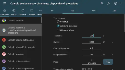 Calcoli Elettrici 7