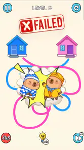 Capybara Rush: Draw To Home screenshot