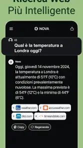 Сhatbot IA in italiano - Nova screenshot