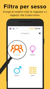 Chatspin - Video chat casuale screenshot