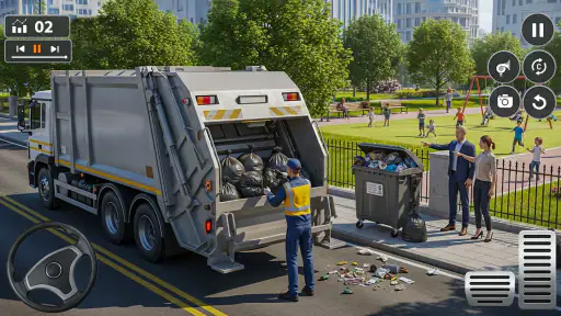 City Garbage Trash Truck Game 5