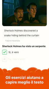Clew: impara inglese leggendo screenshot