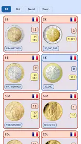 Collezione di monete in euro screenshot