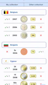 Collezione di monete in euro screenshot