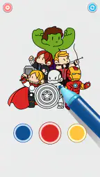 Coloring Paint: ASMR Superhero 1