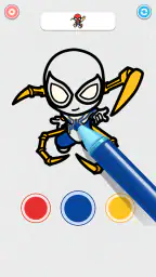 Coloring Paint: ASMR Superhero 3