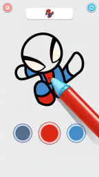 Coloring Paint: ASMR Superhero 8