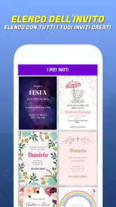 Crea biglietti d'invito screenshot