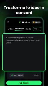 Crea canzoni con IA - Musicful screenshot