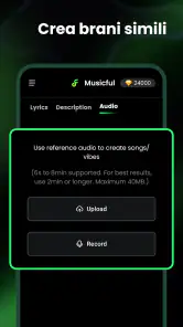 Crea canzoni con IA - Musicful screenshot