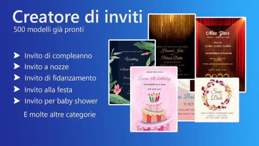 Crea Inviti Compleanno, festa 1