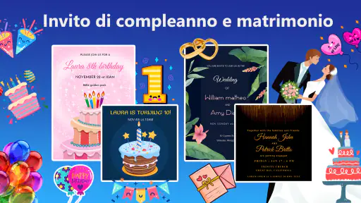 Crea Inviti Compleanno, festa 2