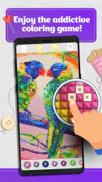 Cross Stitch Coloring Art 1