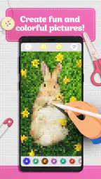 Cross Stitch Coloring Art 3