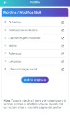 Curriculum vitae, CV Europeo 6