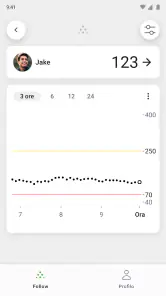 Dexcom Follow screenshot