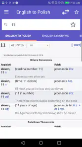 Dizionario inglese-ita WordRef screenshot