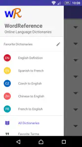 Dizionario inglese-ita WordRef screenshot