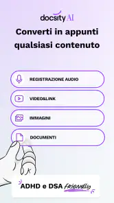 Docsity AI: appunti smart screenshot