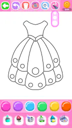 Dress Coloring Game Glitter 3