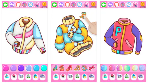 Dress Coloring Game Glitter 8