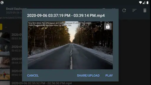 Droid Dashcam DVR 2
