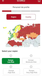 ESC CVD Risk Calculation screenshot