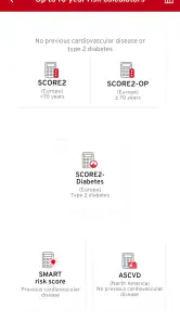 ESC CVD Risk Calculation screenshot