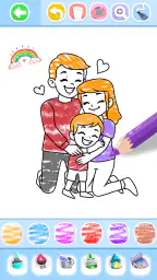 Family Love Coloring Book 4