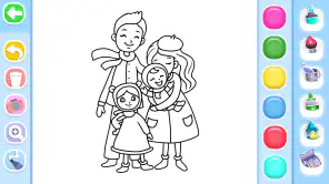 Family Love Coloring Book screenshot