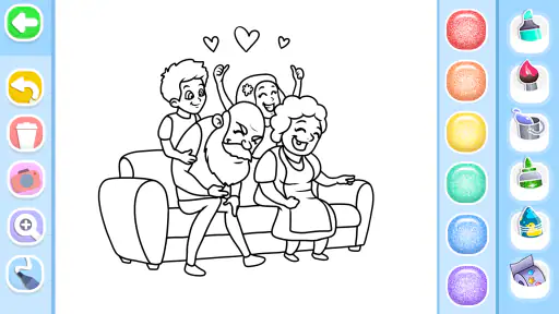 Family Love Coloring Book 7