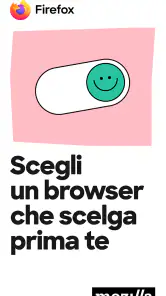 Firefox browser riservato screenshot