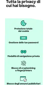 Firefox browser riservato screenshot