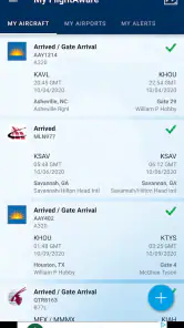FlightAware Tracking volo screenshot