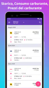 Fuelio: prezzi benzina, costi screenshot